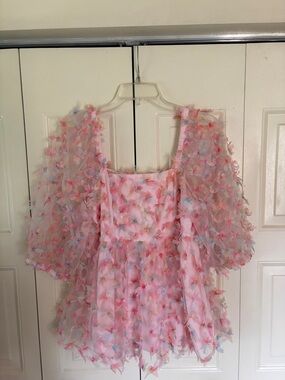 Jodiful Babydoll Tulle Fairycore Pastel Magical Whimsical Top Sz S
